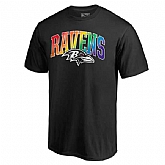 Men's Baltimore Ravens NFL Pro Line by Fanatics Branded Black Big & Tall Pride T-Shirt,baseball caps,new era cap wholesale,wholesale hats